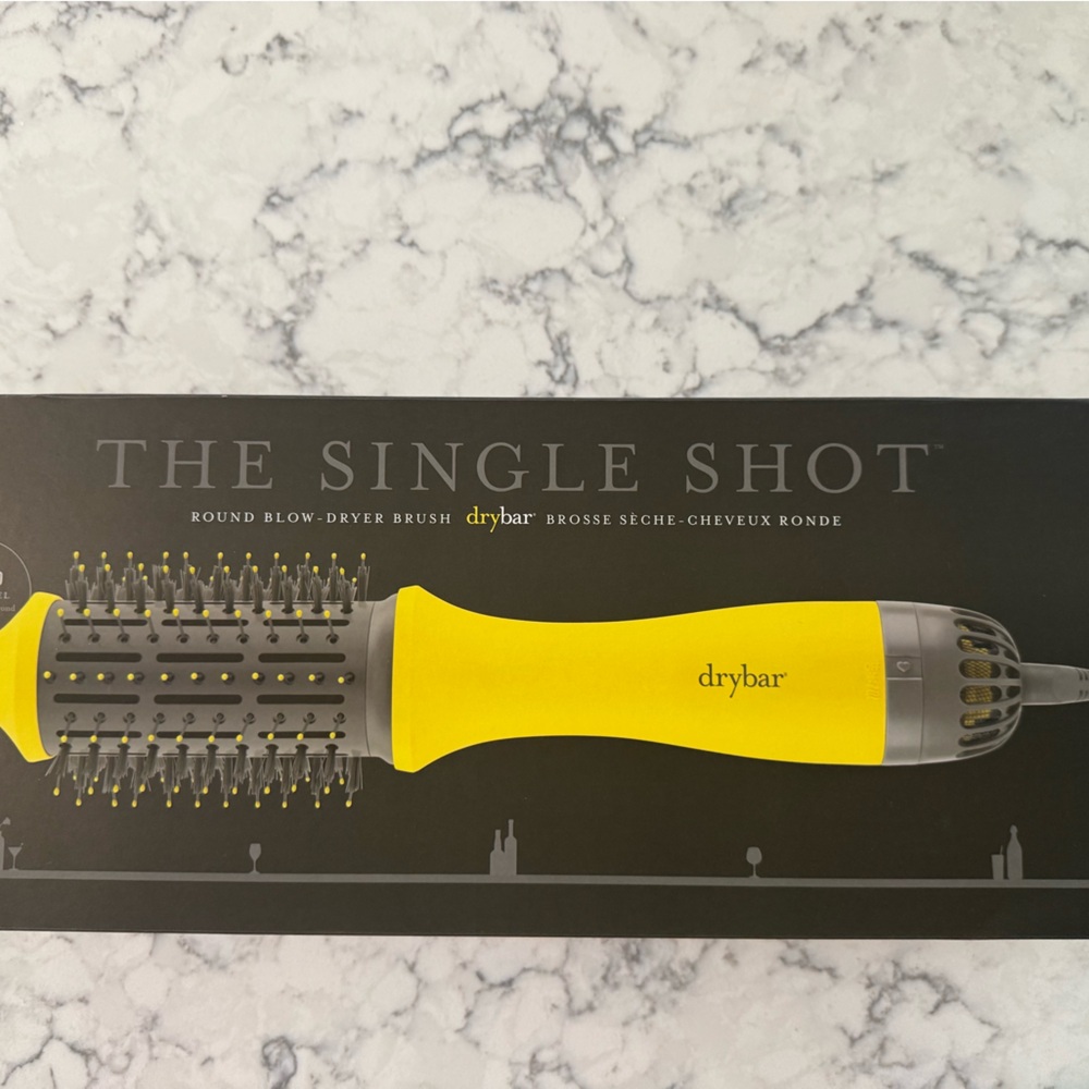 Drybar Vibrant Yellow and Gray Styling Brush